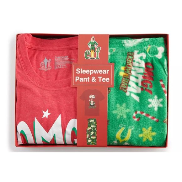 Men's Elf Will Ferell Tee & Sleep Pants Set - Picture 5 of 12